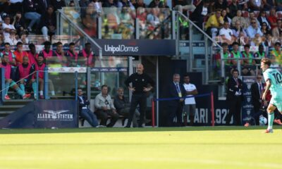 Vincenzo Italiano durante Cagliari-Bologna 0-2 (© Bologna FC 1909)