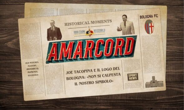 Amarcord - Tacopina e il logo del Bologna