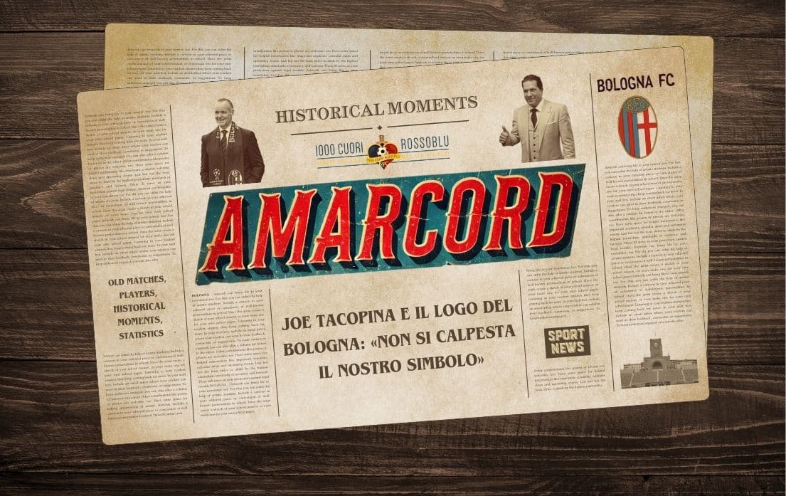 Amarcord - Tacopina e il logo del Bologna