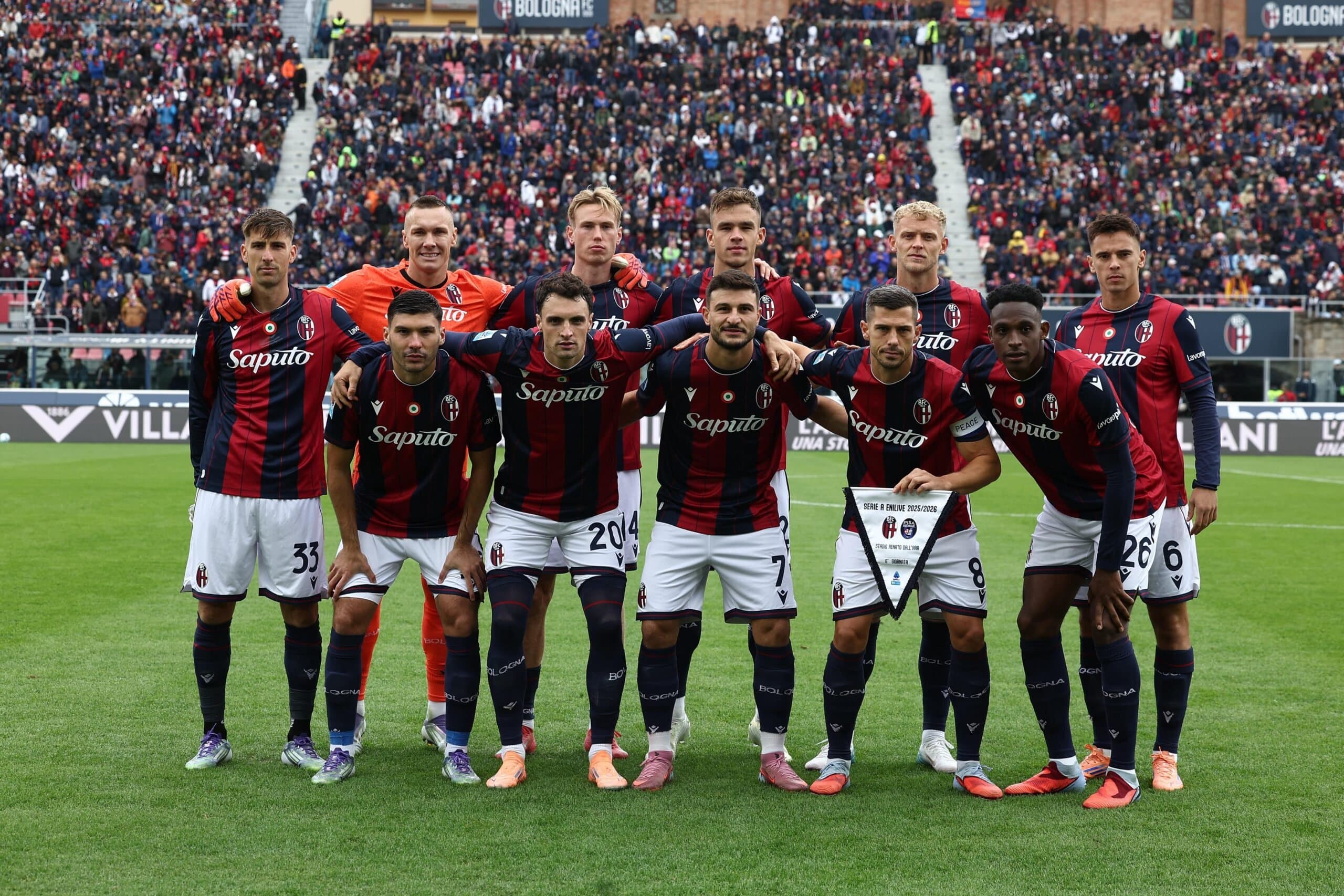 L'undici iniziale di Bologna-Pisa (©Bologna FC 1909)