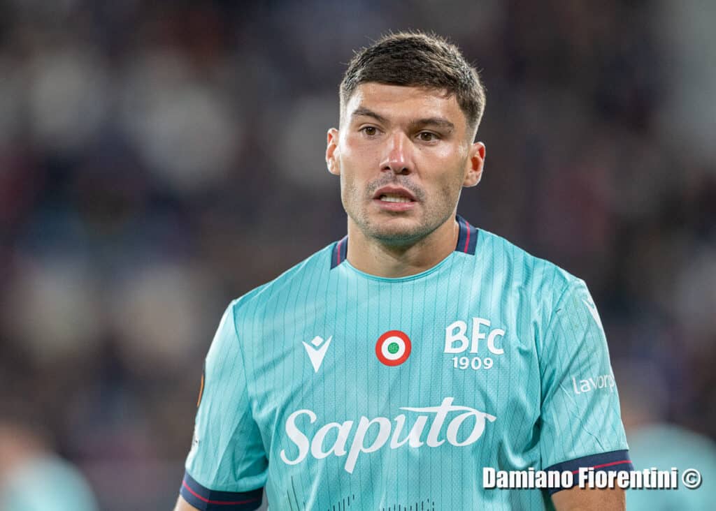 Nicolo Cambiaghi, durante la partita di Bologna-Friburgo (@Damiano Fiorentini)