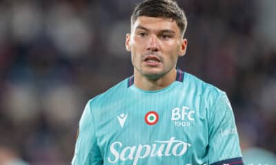 Nicolo Cambiaghi, durante la partita di Bologna-Friburgo (@Damiano Fiorentini)