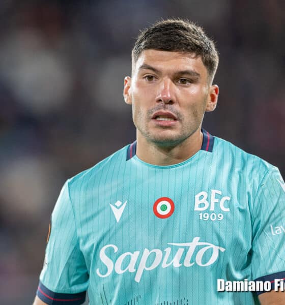 Nicolo Cambiaghi, durante la partita di Bologna-Friburgo (@Damiano Fiorentini)