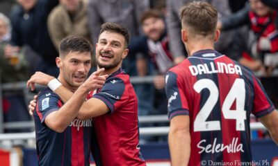 Cambiaghi Orsolini e Dallinga in Bologna Pisa
