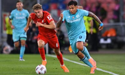 Castro in azione durante Bologna-Friburgo