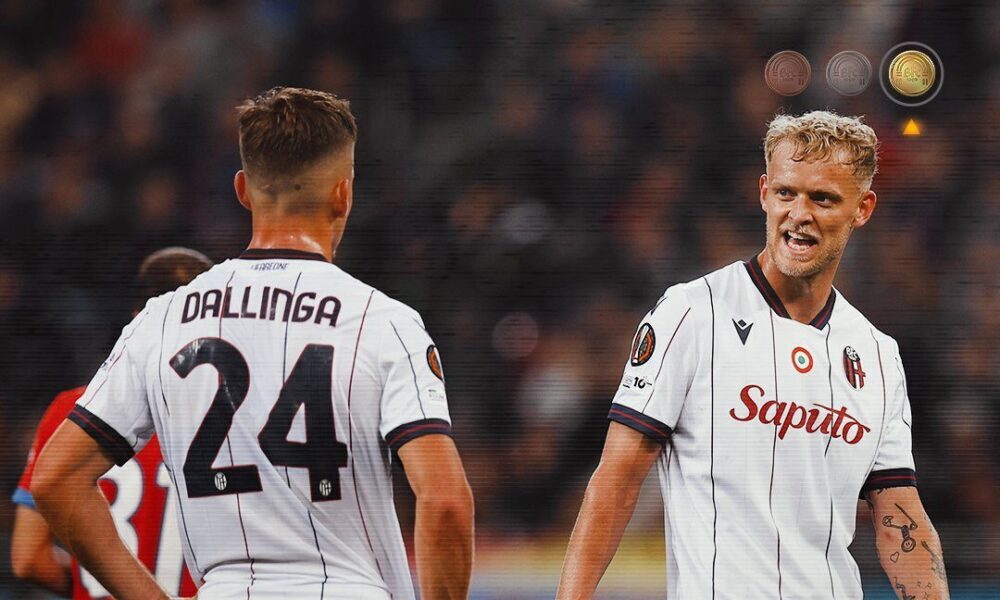 Dallinga e Odgaard contro l’FCSB (© Bologna FC 1909) Sassuolo