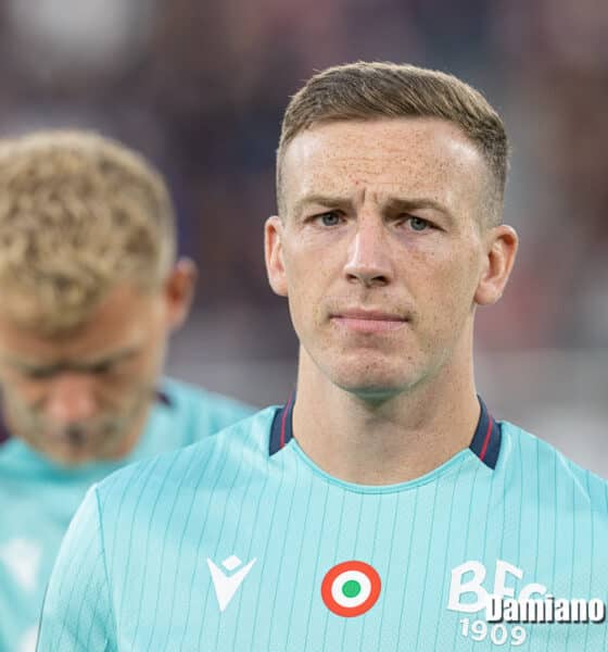 Lewis Ferguson, durante la partita Bologna-Friburgo (@Damiano Fiorentini)