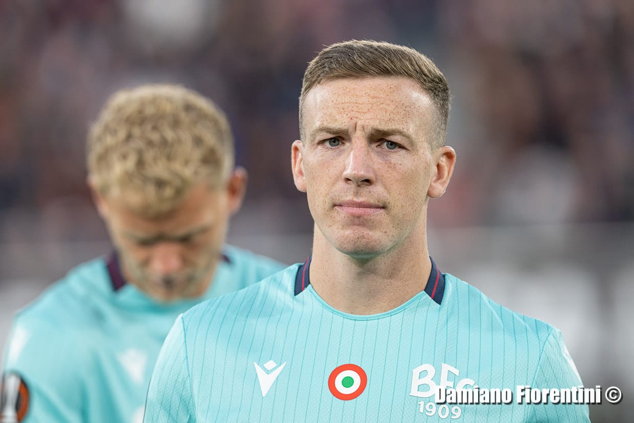 Lewis Ferguson, durante la partita Bologna-Friburgo (@Damiano Fiorentini)