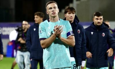 Lewis Ferguson dopo Fiorentina-Bologna (© Bologna FC 1909)