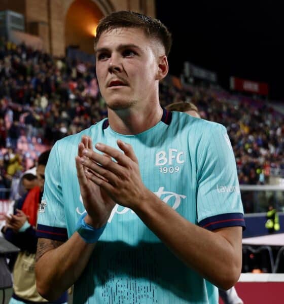 Emil Holm, uno dei giocatori rossoblù in prestito (© Bologna FC 1909)