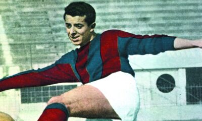 Il bomber rossoblù Gino Pivatelli (©Bologna FC 1909)
