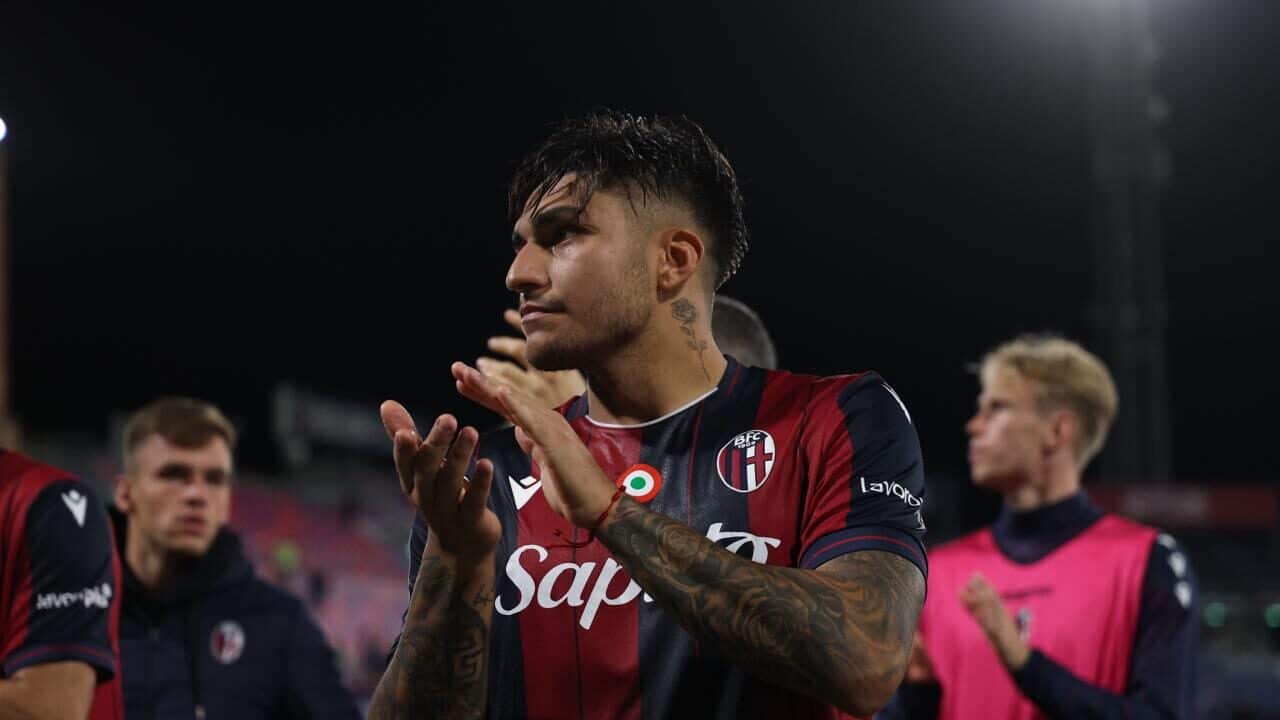 Santiago Castro, centravanti del Bologna dopo la sfida col Torino (© Bologna FC 1909)