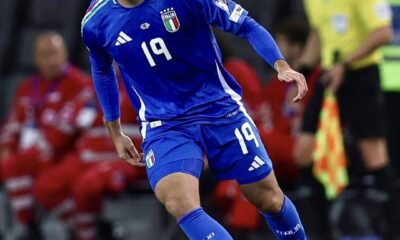 Il rossoblù Nicolò Cambiaghi con l'Italia (©Bologna FC 1909)