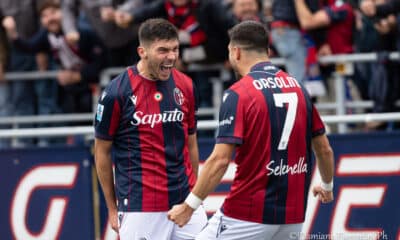 Nicolò Cambiaghi e Riccardo Orsolini (© Bologna FC 1909)