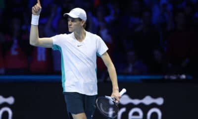 Jannik Sinner esulta, ATP Finals (© depositphotos)