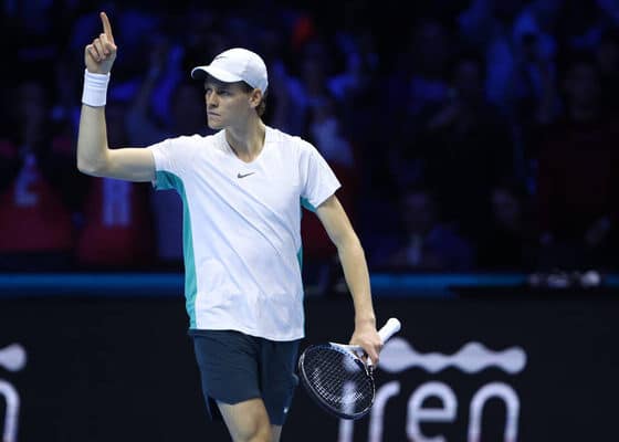 Jannik Sinner esulta, ATP Finals (© depositphotos)