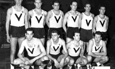Virtus Pallacanestro Diciannovesima puntata. La Virtus 1951/52: Gambini, Dino Zucchi, Bersani, Ferriani, Vannini, Carlo Negroni, Rapini, Bencivenni, Ranuzzi, Battilani.