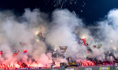 Coreografia tifosi Bologna per Bologna-Brann 06-11-2025