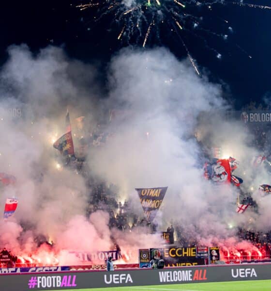 Coreografia tifosi Bologna per Bologna-Brann 06-11-2025