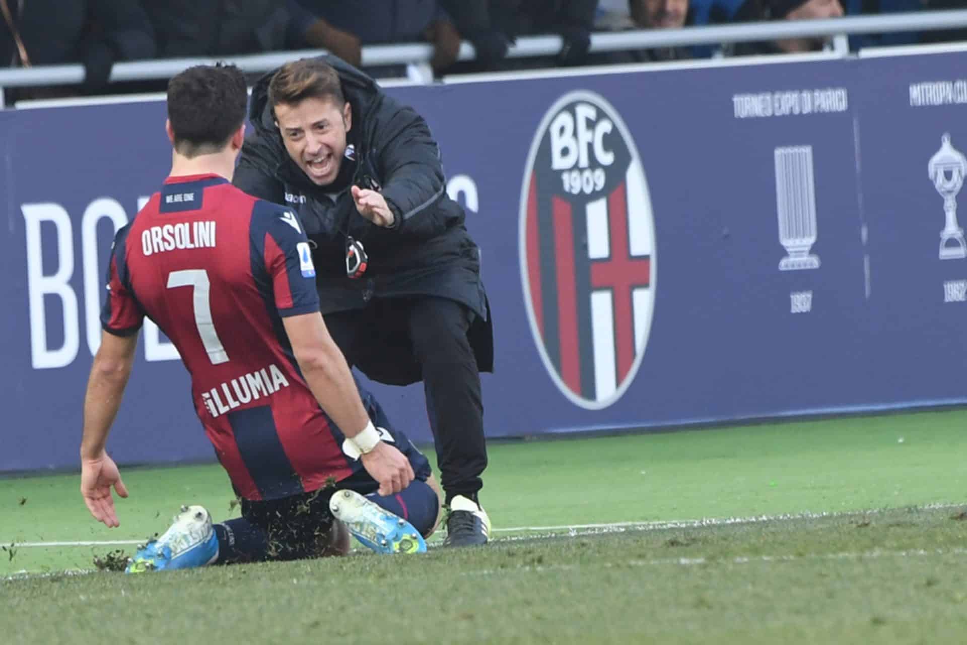 Emilio De Leo con Riccardo Orsolini (@Bfc 1909)