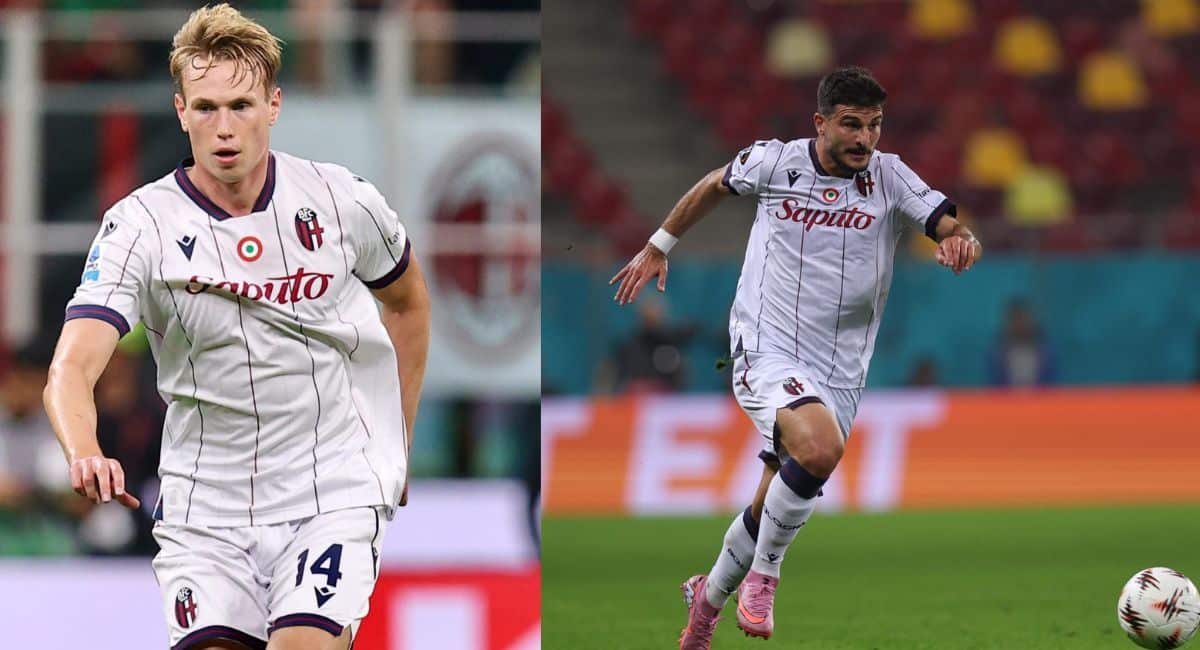 Heggem e Orsolini (© Bologna FC 1909)