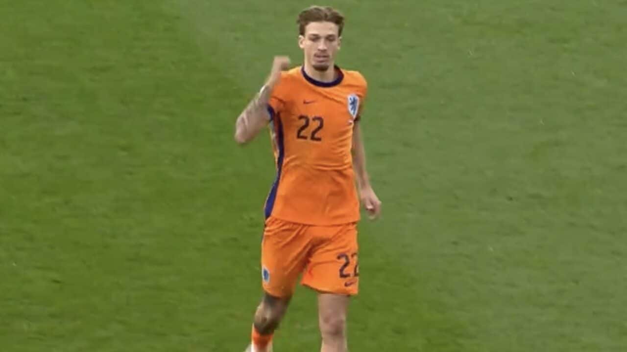 Luciano Valente, con la maglia della Nazionale olandese