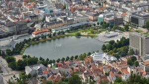 Il Lille Lungegårdsvann a Bergen (©Wikipedia Commons)