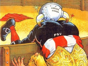 SK Brann che domina sul PSV Eindhoven agli ottavi di finale della Coppa delle Coppe nel 1996 (© brano.no)