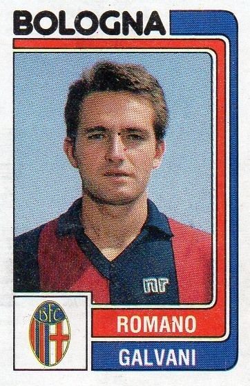 Figurina di Romano Galvani al Bologna