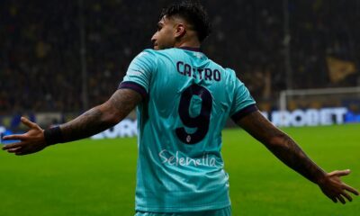 Santiago Castro dopo il gol dell'1-1 in Parma-Bologna (©Bologna FC 1909)