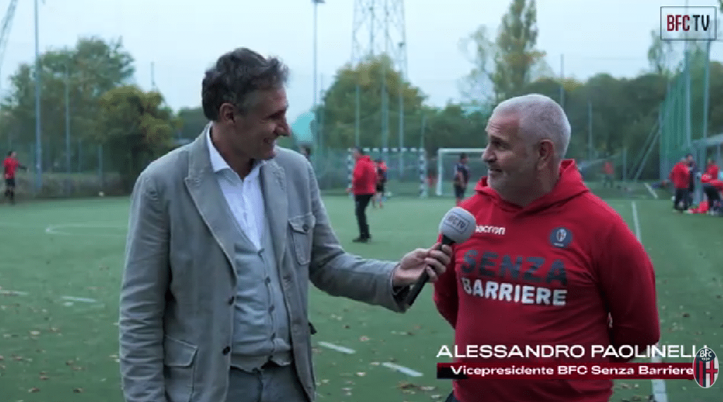 Alessandro Paolinelli vicepresidente Bfc senza barriere crediti Bologna Fc 1909