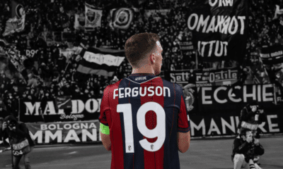 Lewis Ferguson dopo Bologna-Brann (© Bologna FC 1909)