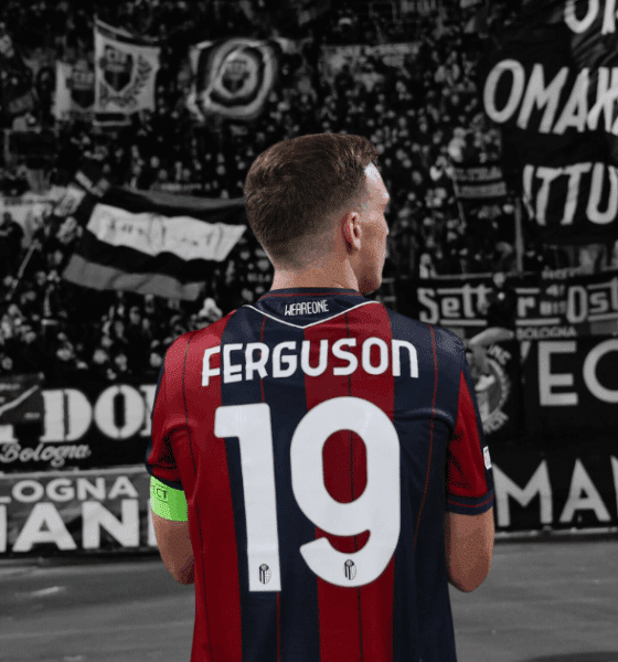 Lewis Ferguson dopo Bologna-Brann (© Bologna FC 1909)