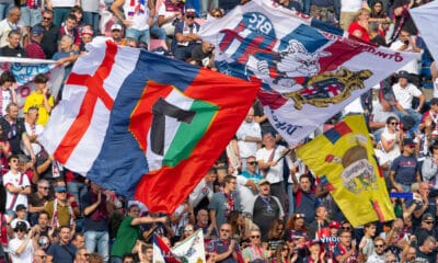 Foto di tifosi del Bologna in Curva Bulgarelli
