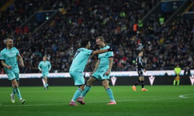L'esultanza di Tommaso Pobega in Udinese-Bologna 0-3 (© Bologna FC 1909)