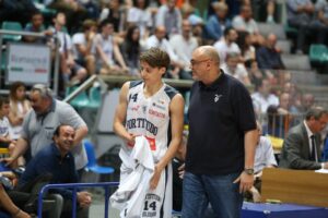 Matteo Montano e Matteo Boniciolli in Fortitudo crediti Valentino Orsini
