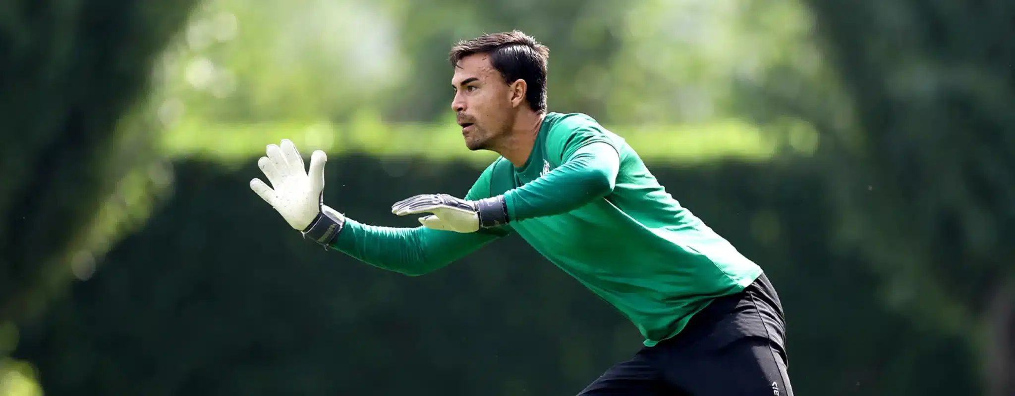 Emil Audero, portiere della Cremonese, impegnato in allenamento (© US Cremonese)