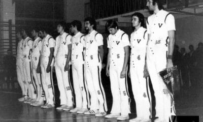 Virtus Pallacanestro Trentaduesima puntata. La Virtus 1975/75 schierata a Leningrado in Coppa delle Coppe: McMillen, Tommasini, Benelli, Bertolotti, Bonamico, Violante, Antonelli, Valenti, Albonico, Serafini.