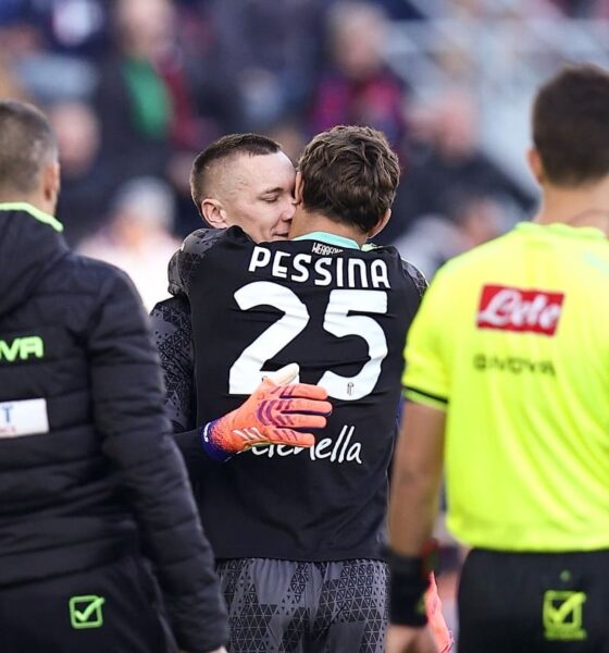 Massimo Pessina e Lukasz Skorupski crediti Bologna Fc 1909