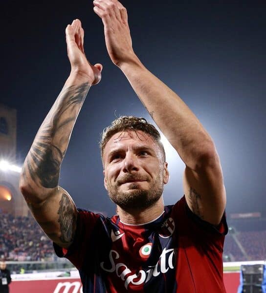 Immobile dopo Bologna-Parma, 2-1 (© Bologna FC 1909)