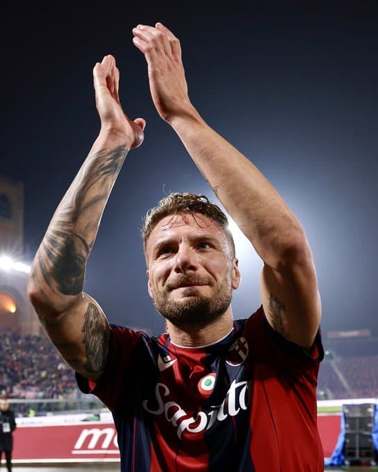 Immobile dopo Bologna-Parma, 2-1 (© Bologna FC 1909)