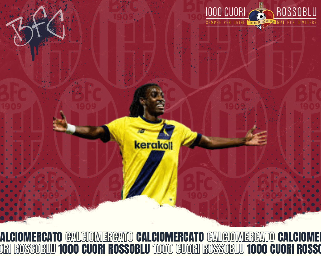 Gady Beyuku calciomercato Bologna (© 1000cuorirossoblu)