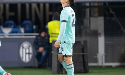 Dallinga in gol durante Bologna-Salisburgo