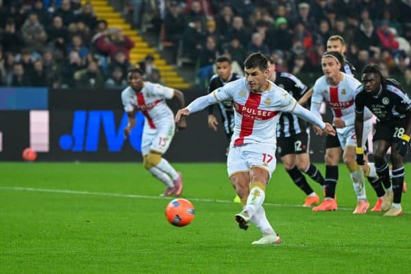 Il rigore di Malinovskyi in Udinese-Genoa (© Genoa Cricket and Football Club)