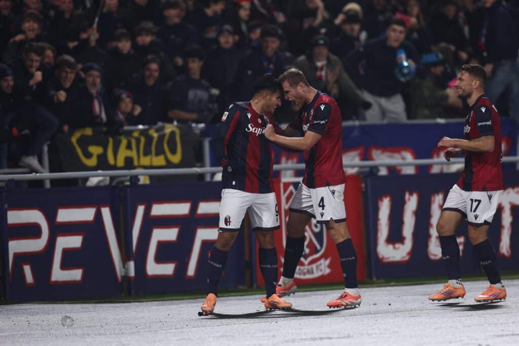 Santiago Castro, Tommaso Pobega e Ciro Immobile (© Bologna FC 1909)