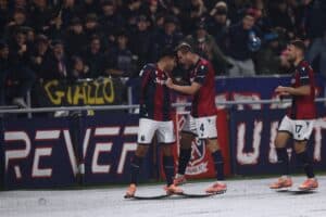 Santiago Castro, Tommaso Pobega e Ciro Immobile (© Bologna FC 1909)