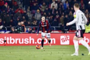 Nadir Zortea in Bologna-Juventus