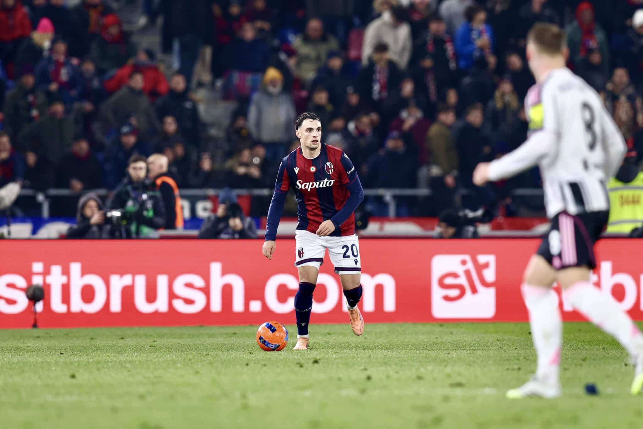 Nadir Zortea in Bologna-Juventus