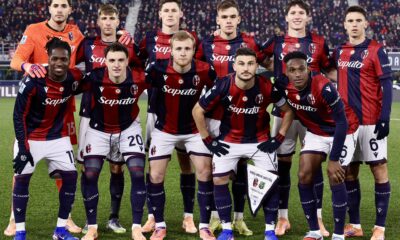 L'undici di partenza in Bologna-Sassuolo 1-1 (© Bologna FC 1909)