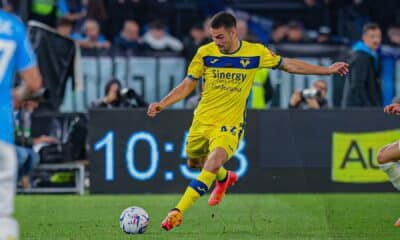 Diego Coppola con la maglia dell’Hellas Verona